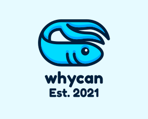 Fisherman - Ocean Tuna Fish logo design