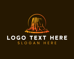 Mountain - Devils Tower Wyoming logo design