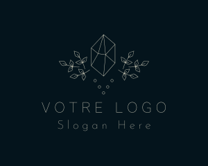 Elegant Leaf Crystal  Logo