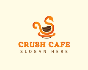 Swan Cafe Coffee logo design