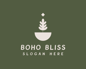 Boho Tea Bowl logo design