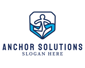 Marine Navy Anchor logo design