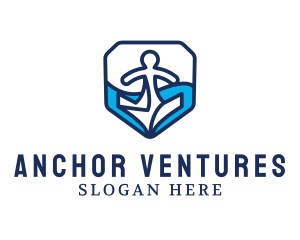 Anchor - Marine Navy Anchor logo design