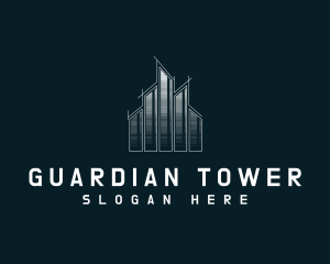 Cityscape Building Structure logo design