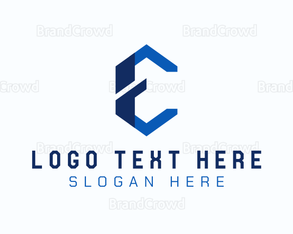 Business Technology Letter E Logo