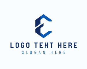 Corporation - Business Technology Letter E logo design