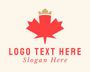 Nature Park - Maple Leaf Crown logo design