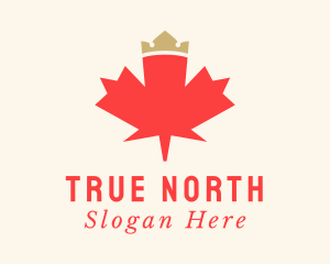 Maple Leaf Crown logo design