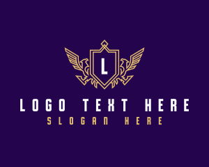 Bird - Luxury Eagle Crest logo design