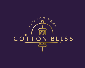 Cotton - Thread Sewing Needle logo design