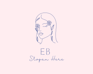 Floral Beauty Woman Logo