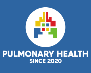 Pulmonary - Colorful Respiratory Lungs logo design