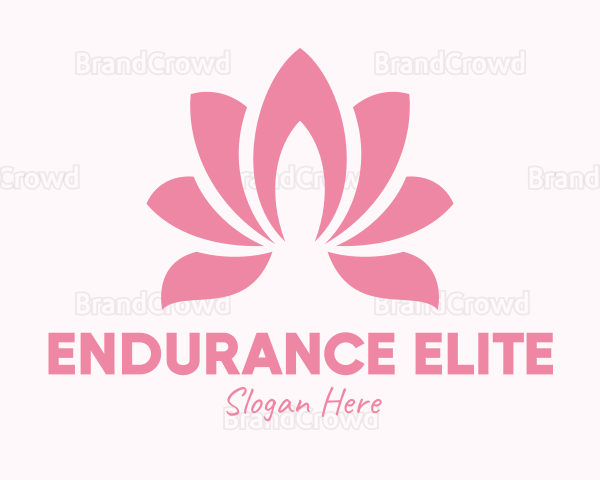 Pink Lotus Flower Logo