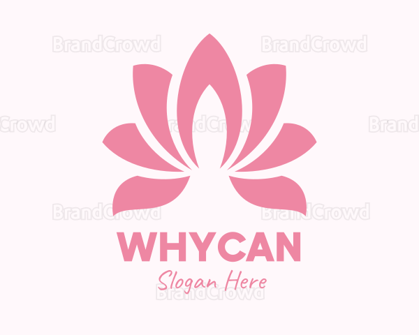 Pink Lotus Flower Logo