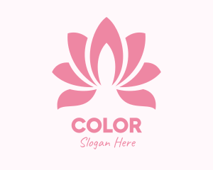 Pink Lotus Flower Logo