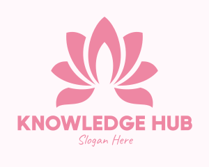 Pink Lotus Flower Logo