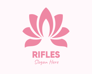 Pink Lotus Flower Logo