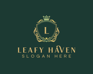 Premium Luxury Leaves logo design