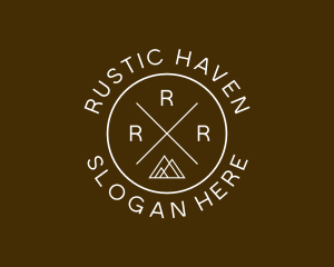 Retro Generic Hipster Mountain logo design