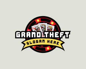 Emblem - Casino Chip Gambling logo design