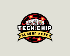 Casino Chip Gambling logo design