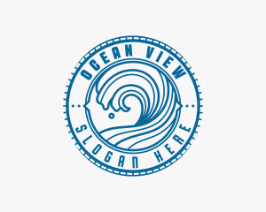 Wave Surfer Resort logo design