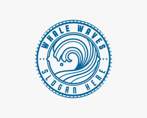 Wave Surfer Resort logo design