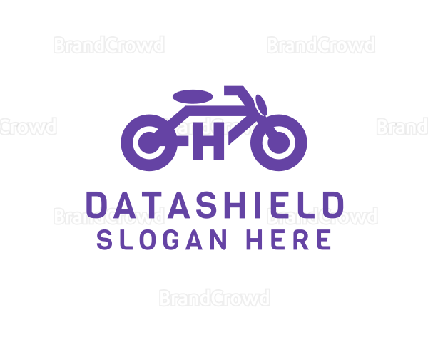 Motorbike Letter H Logo