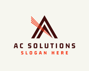 Sharp Triangle Prism logo design