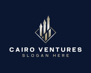 Investment Finance Arrow logo design