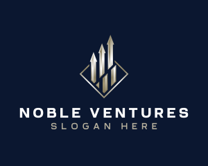 Investment Finance Arrow logo design