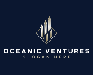 Investment Finance Arrow logo design