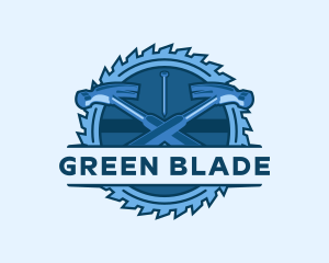 Hammer Blade Saw logo design