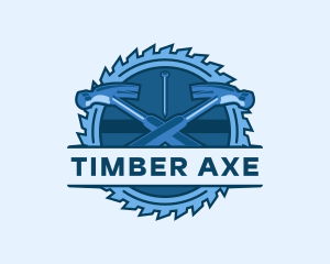 Hammer Blade Saw logo design