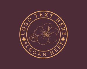 Candle - Elegant Botanical Flower logo design
