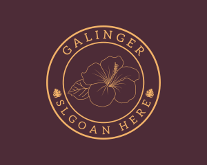 Elegant Botanical Flower logo design