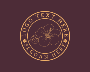 Aesthetic - Elegant Botanical Flower logo design