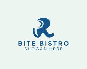 Bite - Letter R Bite logo design