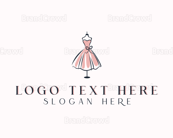 Dress Fashion Stylist Logo