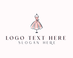 Cocktail Dress - Dress Fashion Stylist logo design