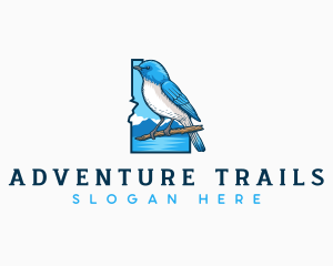 Idaho Mountain Bluebird logo design