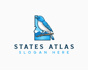 Idaho Mountain Bluebird logo design