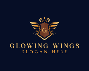 Royalty Wings Crest logo design