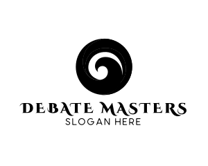 Debate - Radio Wave Broadcast logo design