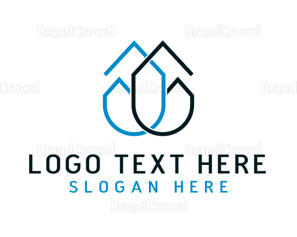 Residential House Contractor Logo