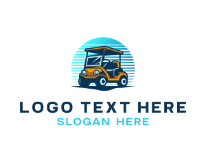 Golf Course - Golf Sports Cart logo design