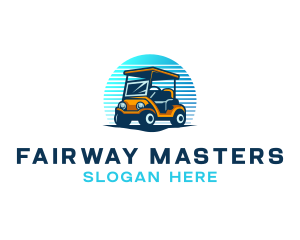 Golfer - Golf Sports Cart logo design