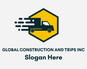 Trailer - Delivery Trucking Distributor logo design