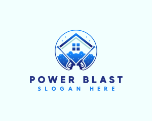 Power Wash Cleaning Residential logo design