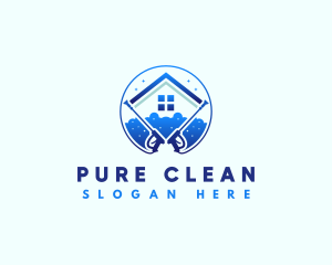 Power Wash Cleaning Residential logo design